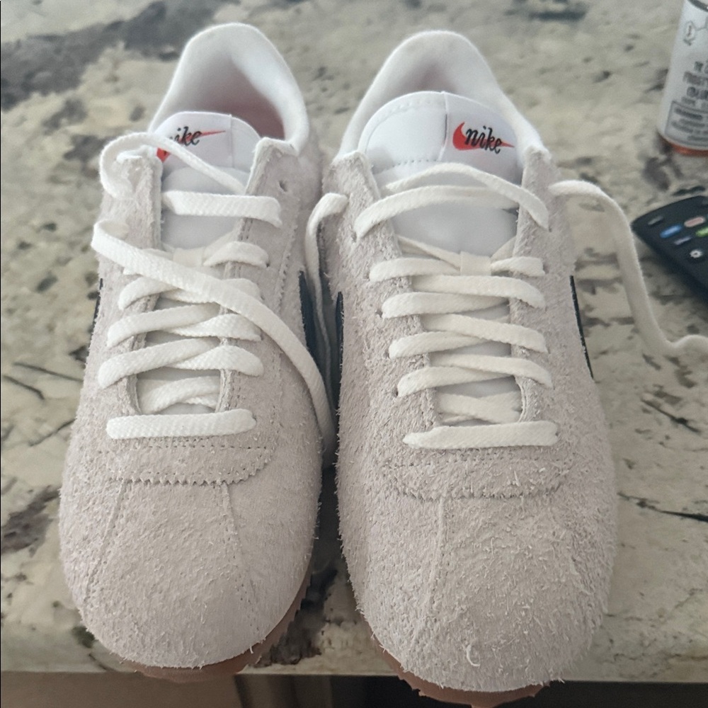 Nike White Suede Athletic Shoes